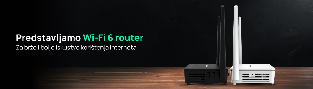 Predstavljamo Wi-Fi 6 router, za brže i bolje iskustvo korištenja interneta.